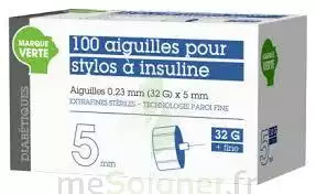 Soludiab Aiguilles Stylos Insuline 5mm Fines 31g  Bt100 à CARCASSONNE